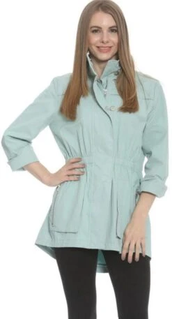 Ciao Milano Tess Rain Jacket -Vogue Store 17869 ETHER l