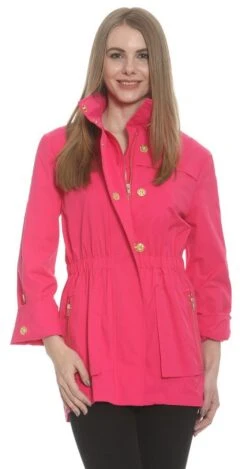 Ciao Milano Tess Rain Jacket -Vogue Store 17869 HTPNK l