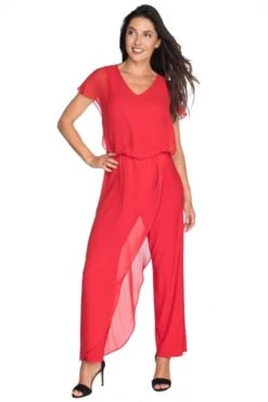 Last Tango Jumpsuit -Vogue Store 19087 RED l