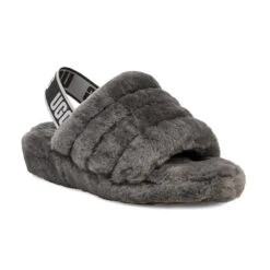 Ugg Fluff Yeah Slipper -Vogue Store 24617 CHARCOAL l