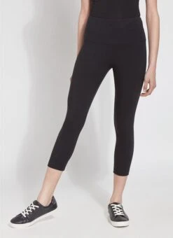 Lysse Cotton Crop Leggings 6 Lysse Cotton Crop Leggings -Vogue Store 25938 BLACK l