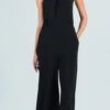 Grecian Halter Neckline Gaucho Jumpsuit 2 Grecian Halter Neckline Gaucho Jumpsuit -Vogue Store 27900 DEFAULT l