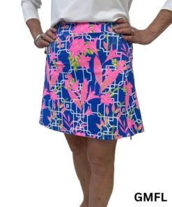 Patterned Pull On Skort -Vogue Store 28386 GMFL l