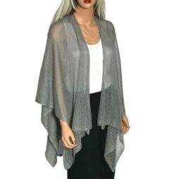 Knit Ruana -Vogue Store 31052 GRY l