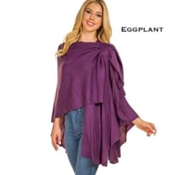 Pull Through Wrap -Vogue Store 31053 EGGPLANT l
