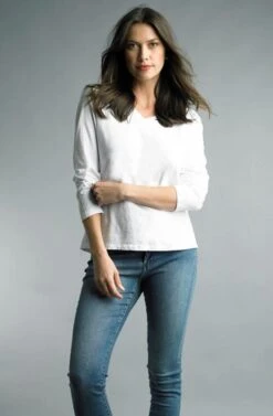 V- Neck Top 9 V- Neck Top -Vogue Store 31123 WHITE l