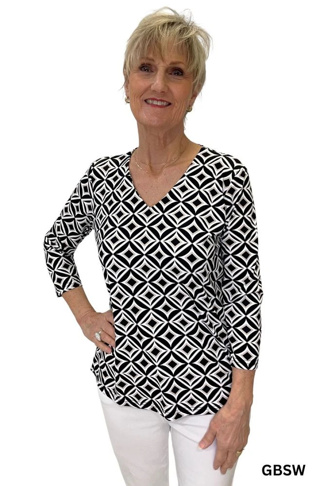 3/4 Sleeve Top 3 3/4 Sleeve Top - Image 2