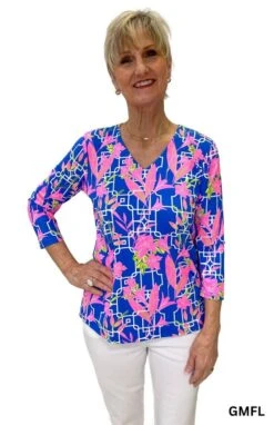 3/4 Sleeve Top 9 3/4 Sleeve Top -Vogue Store 31739 GMFL l