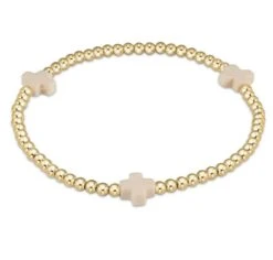 Cross Bracelet White