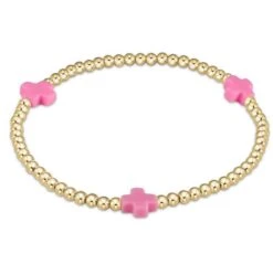 Cross Bracelet Pink
