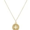 16 ` Necklace Gold - Signature Cross Gold Disc -Vogue Store 32073 DEFAULT l