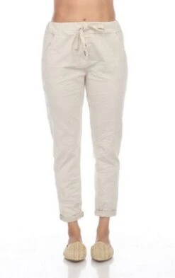 Cuff Capris -Vogue Store 32192 TAUPE l