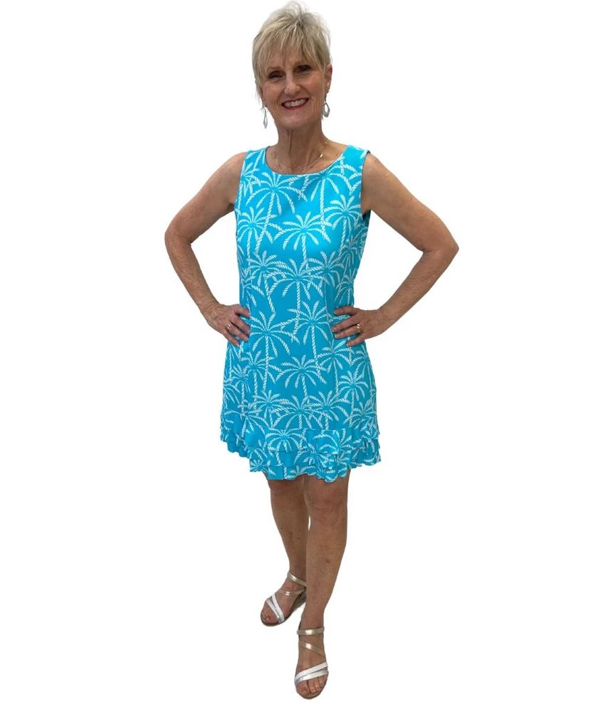 Sleeveless Ruffle Dress Print 6 Sleeveless Ruffle Dress Print - Image 4