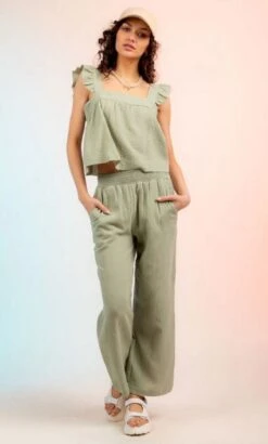 Two Piece Set -Vogue Store 32328 SAGE l