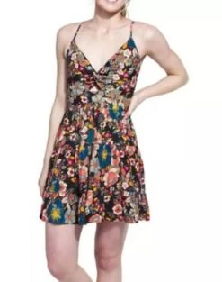 Twist Front Keyhole Dress