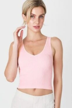 Ribbed Cami -Vogue Store 32596 PETAL l