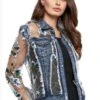 Floral Denim Jacket -Vogue Store 32618 DEFAULT l