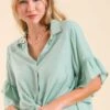 Top W/Ruffle Sleeve