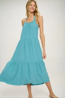 Halter Dress -Vogue Store 32698 TEAL l