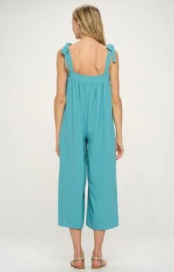 Woven Jumpsuit -Vogue Store 32699 TEAL l