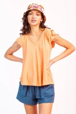 Flounced Sleeve Top -Vogue Store 32711 MANGO l