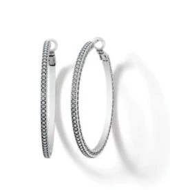 Meridian Thin Large Hoop Earrings