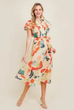 Print Midi Dress