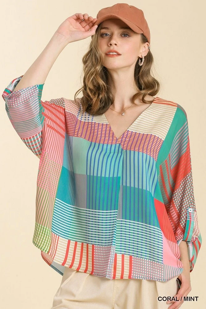 Mixed Print Top 4 Mixed Print Top - Image 2