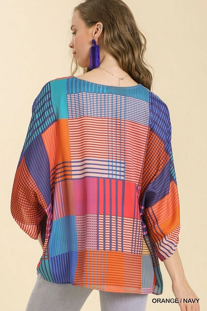 Mixed Print Top 5 Mixed Print Top - Image 3