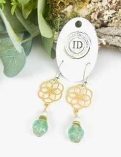 Ripple Earring- Seafoam