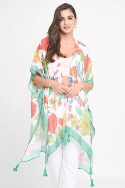 Kimono Floral -Vogue Store 32967 GREEN l